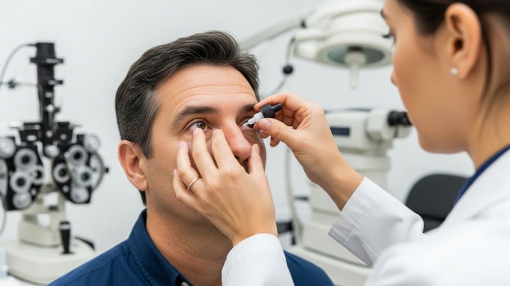 Efectos secundarios tras tratamiento de glaucoma