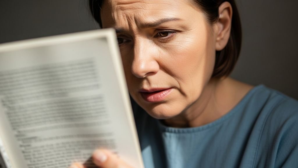 Problemas de la vista dificulta la lectura.