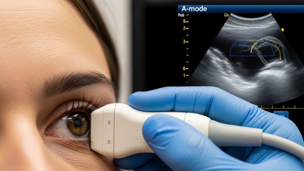 La ecografía ocular Modo A y B crea imágenes de la estructura de tu ojo.