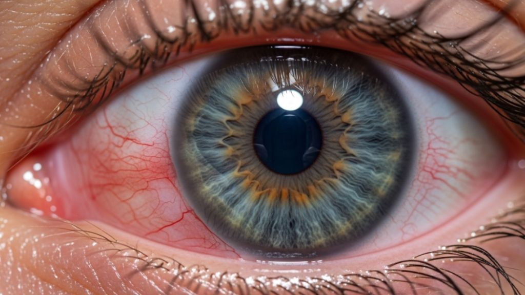 inflamación del ojo tras cirugía de cataratas.
