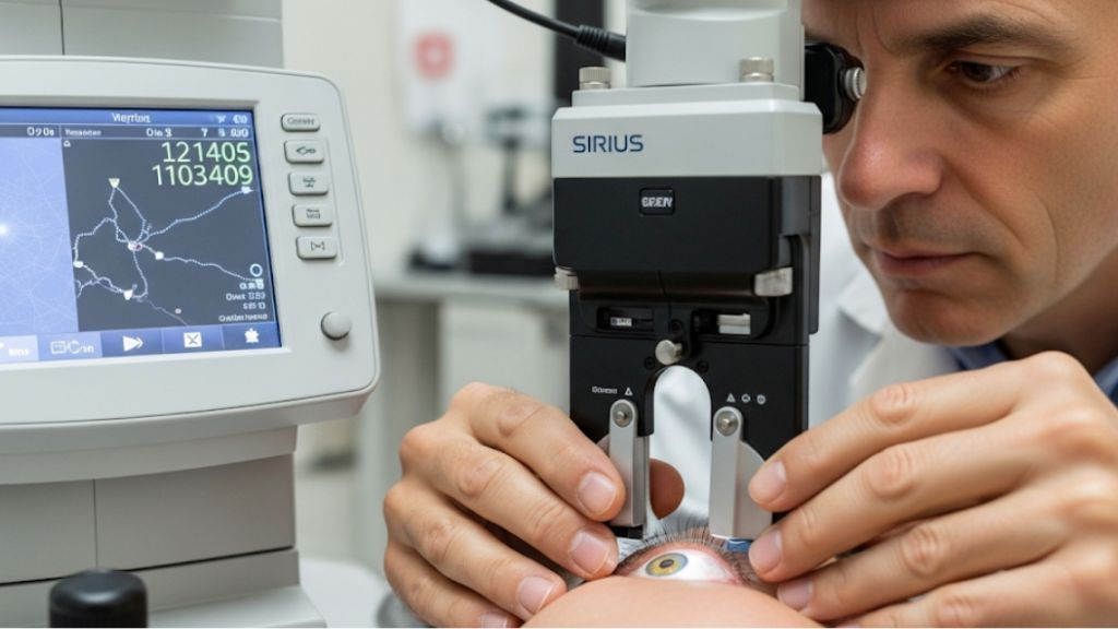 La topografía corneal tiene una precisión para visualizar tu córnea.