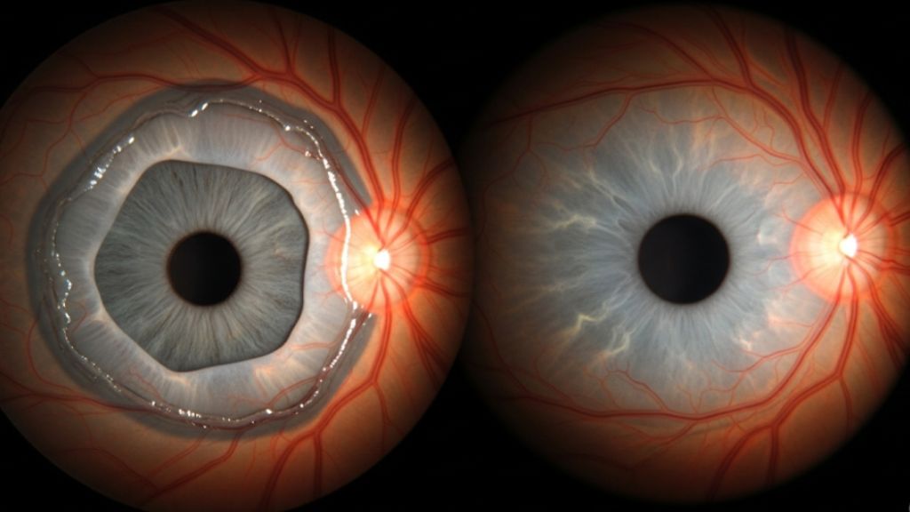 El desprendimiento de retina y glaucoma.