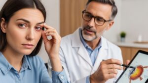 ¿Es normal un ojo inflamado después de la cirugía de cataratas?