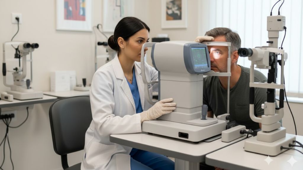 Biometría ocular cómo se mide el ojo antes cirugía cataratas