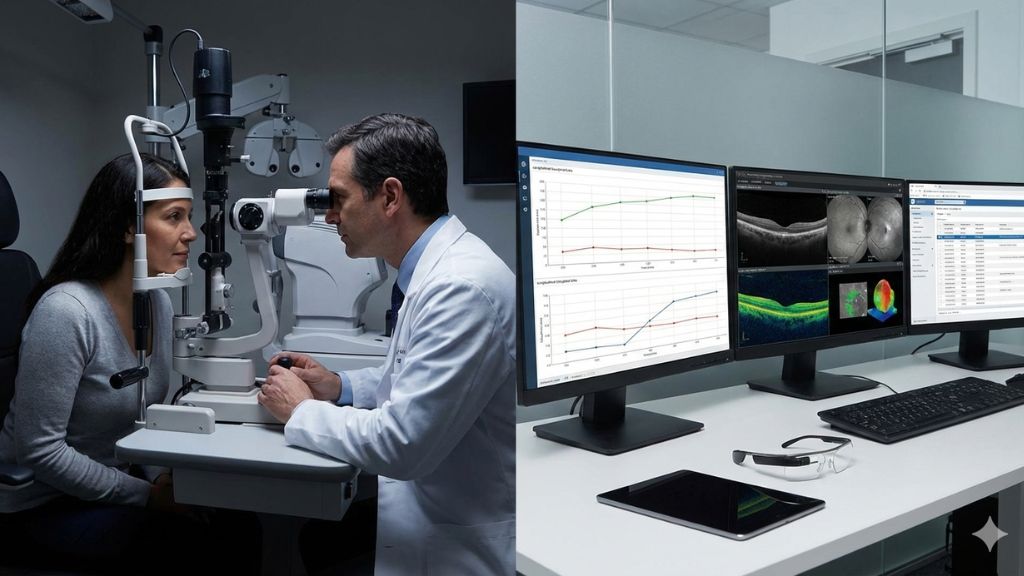 Diferencia control monitoreo enfermedades oculares crónicas