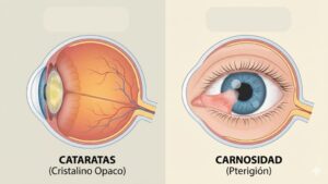 Cataratas y carnosidad: cómo no confundir estas dos condiciones oculares