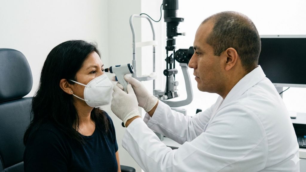 Glaucoma uso mascarillas ajustadas pueden afectar presión ocular